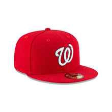 Load image into Gallery viewer, Washington Nationals New Era MLB 59FIFTY 5950 Fitted Cap Hat Red Crown/Visor White/Black Logo