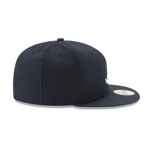 Load image into Gallery viewer, Atlanta Braves New Era MLB 59FIFTY 5950 Fitted Authentic Cap Hat Navy Crown/Visor White Logo