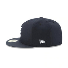 Load image into Gallery viewer, Atlanta Braves New Era MLB 59FIFTY 5950 Fitted Authentic Cap Hat Navy Crown/Visor White Logo