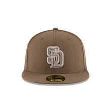 Load image into Gallery viewer, San Diego Padres New Era MLB 59FIFTY 5950 Fitted Cap Hat Olive Crown/Visor Olive/White Logo