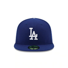 Load image into Gallery viewer, (Youth) Los Angeles Dodgers New Era MLB 59FIFTY 5950 Fitted Kids Cap Hat Royal Blue Crown/Visor White Logo