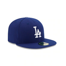 Load image into Gallery viewer, (Youth) Los Angeles Dodgers New Era MLB 59FIFTY 5950 Fitted Kids Cap Hat Royal Blue Crown/Visor White Logo
