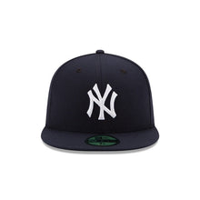 Load image into Gallery viewer, (Youth) New York Yankees New Era MLB 59FIFTY 5950 Fitted Cap Hat Navy Crown/Visor White Logo