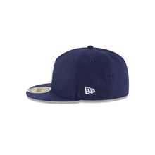 Load image into Gallery viewer, (Youth) San Diego Padres New Era MLB 59FIFTY 5950 Fitted Cap Hat Navy Crown/Visor White Logo
