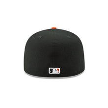 Load image into Gallery viewer, (Youth) San Francisco Giants New Era 59FIFTY 5950 Fitted Cap Hat Black Crown Orange Visor Orange Logo