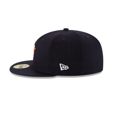 Load image into Gallery viewer, Houston Astros New Era MLB 59FIFTY 5950 Fitted Cap Hat Navy Crown/Visor White/Orange Logo
