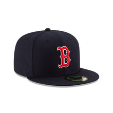 Load image into Gallery viewer, (Youth) Boston Red Sox New Era 59FIFTY 5950 Fitted Cap Hat Navy Crown/Visor Red/White Logo
