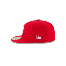 Load image into Gallery viewer, (Youth) Washington Nationals New Era MLB 59FIFTY 5950 Fitted Cap Hat Red Crown/Visor Black/White Logo