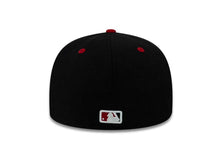 Load image into Gallery viewer, Los Angeles Dodgers New Era MLB 59FIFTY 5950 Fitted Cap Hat White/Black Crown Black Visor Red/Black Logo
