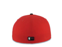 Load image into Gallery viewer, Los Angeles Dodgers New Era MLB 59FIFTY 5950 Fitted Cap Hat White/Red Crown Black Visor Black/Red Logo