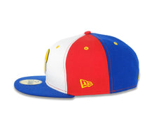 Load image into Gallery viewer, Philadelphia Phillies New Era MLB 59FIFTY 5950 Fitted Cap Hat White/Red Crown Royal Blue Visor Yellow/Black Logo (Phillipines Flag Color)
