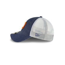 Load image into Gallery viewer, San Diego Padres New Era MLB 9FORTY 940 Adjustable Trucker Mesh Cap Hat Navy Denim/White Crown Whtie/Orange Logo