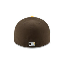 Load image into Gallery viewer, San Diego Padres New Era MLB 59FIFTY 5950 Low Profile Fitted Cap Hat Yellow/Brown Crown Brown Visor Brown Logo