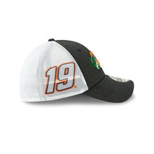 Load image into Gallery viewer, Bass Pro Shop New Era 39THIRTY 3930 Mesh Flexfit Cap Hat Dark Gray/White Crown Dark Gray Visor