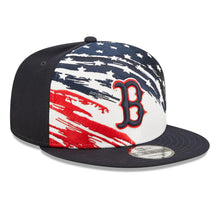 Load image into Gallery viewer, Boston Red Sox New Era MLB 9FIFTY 950 Snapback Cap Hat White/Navy Crown Navy Visor Navy/Red Logo (2022 4th of July)
