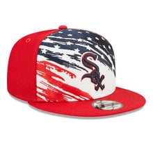 Load image into Gallery viewer, Chicago White Sox New Era MLB 9FIFTY 950 Snapback Cap Hat White/Red Crown Red Visor Navy/Red Logo (2022 4th of July)