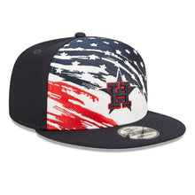 Load image into Gallery viewer, Houston Astros New Era MLB 9FIFTY 950 Snapback Cap Hat White/Navy Crown Navy Visor Navy/Red Logo (2022 4th of July)
