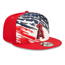 Load image into Gallery viewer, Los Angeles Anaheim Angels New Era MLB 9FIFTY 950 Snapback Cap Hat White/Red Crown Red Visor Red/Navy Logo (2022 4th of July)
