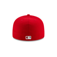 Load image into Gallery viewer, (Youth) Washington Nationals New Era MLB 59FIFTY 5950 Kid Fitted Cap Hat White/Red Crown Red Visor Navy/Red Logo