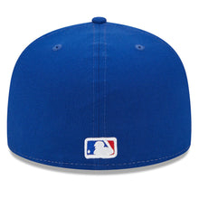 Load image into Gallery viewer, Atlanta BRAVES New Era MLB 59FIFTY 5950 Fitted Cap Hat White/Royal Blue Crown Royal Blue Visor Royal Blue/Red Logo