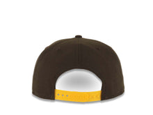 Load image into Gallery viewer, San Diego Padres New Era MLB 9FIFTY 950 Snapback Cap Hat Yellow/Brown Crown Brown Visor Brown/Orange Logo Cooperstown Side Patch Gray UV