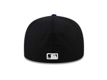 Load image into Gallery viewer, Los Angeles Dodgers New Era MLB 59FIFTY 5950 Fitted Cap Hat Black Crown Purple Visor Purple/White Logo