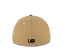 Load image into Gallery viewer, Cleveland Indians New Era MLB 59FIFTY 5950 Fitted Cap Hat Khaki/Beige Crown Brown Visor Beige/Brown/White Chief Wahoo Logo
