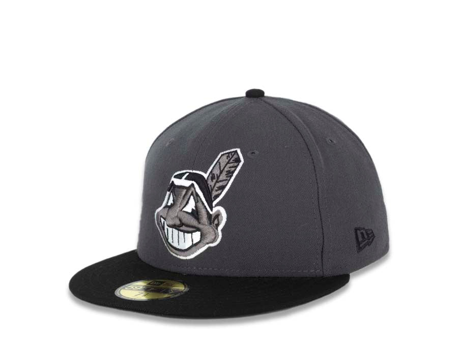 Cleveland Indians New Era MLB 59FIFTY 5950 Fitted Cap Hat Dark ...