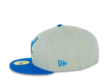 Load image into Gallery viewer, Cleveland Indians New Era MLB 59FIFTY 5950 Fitted Cap Hat Gray Crown Blue Visor Blue/Gray/White Chief Wahoo Logo