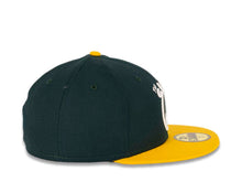 Load image into Gallery viewer, San Francisco Warriors New Era 59FIFTY 5950 Fitted Cap Hat Dark Green Crown Yelllow Visor Green/White "The City" Logo