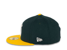 Load image into Gallery viewer, San Francisco Warriors New Era 59FIFTY 5950 Fitted Cap Hat Dark Green Crown Yelllow Visor Green/White "The City" Logo