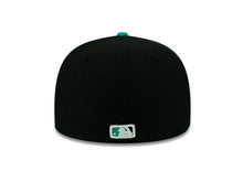 Load image into Gallery viewer, Cleveland Indians New Era MLB 59FIFTY 5950 Fitted Cap Hat Black Crown Teal Visor Gray/Teal/White Chief Wahoo Logo
