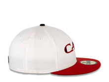 Load image into Gallery viewer, CALI CALIfornia New Era 59FIFTY 5950 Fitted Cap Hat White Crown Red Visor Black/Red CALI Script Logo with Map