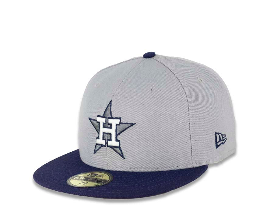 Houston Astros New Era MLB 59FIFTY 5950 Fitted Cap Hat Gray Crown
