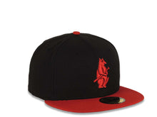 Load image into Gallery viewer, Chicago Cubs New Era MLB 59FIFTY 5950 Fitted Cap Hat Black Crown Red Visor Red/Black Cooperstown Logo