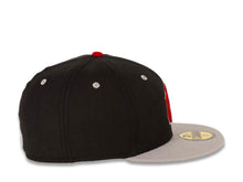Load image into Gallery viewer, New York Yankees New Era MLB 59FIFTY 5950 Fitted Cap Hat Black Crown Gray Visor Red/Gray Logo