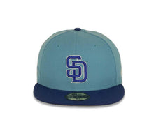 Load image into Gallery viewer, San Diego Padres New Era MLB 59FIFTY 5950 Fitted Cap Hat Blue Crown Royal Blue Visor Blue/White Logo