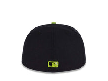 Load image into Gallery viewer, San Diego Padres New Era MLB 59FIFTY 5950 Fitted Cap Hat Navy Crown Gray Visor White/Lime Green Logo