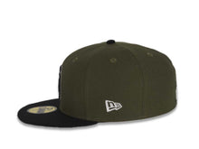 Load image into Gallery viewer, San Diego Padres New Era MLB 59FIFTY 5950 Fitted Cap Hat Green Crown Black Visor Black/White Logo