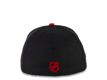 Load image into Gallery viewer, Chicago Blackhawks New Era NHL 59FIFTY 5950 Fitted Cap Hat Black Crown Red Visor Team Color Logo