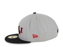 Load image into Gallery viewer, CALI CALIfornia New Era 59FIFTY 5950 Fitted Cap Hat Gray Crown Black Visor Black/Red CALI Script Logo with Map
