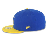 Load image into Gallery viewer, Milwaukee Brewers New Era MLB 59FIFTY 5950 Fitted Cap Hat Royal Blue Crown Yellow Visor Navy/Yellow Logo