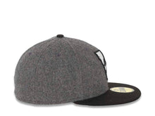 Load image into Gallery viewer, CALI CALIfornia New Era 59FIFTY 5950 Fitted Cap Hat Dark Gray Melton Crown Black Visor Black/White California Flag Inside California State Map Logo