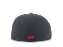 Load image into Gallery viewer, Los Angeles Dodgers New Era MLB 59FIFTY 5950 Fitted Cap Hat Dark Gray Crown Gray Visor Red Logo
