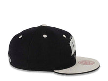 Load image into Gallery viewer, Los Angeles Kings Mitchell & Ness NHL Fitted Cap Hat Black Crown Gray Visor Team Color “Arch” Logo