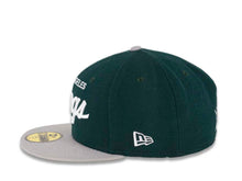 Load image into Gallery viewer, Los Angeles Kings New Era NHL 59FIFTY 5950 Fitted Cap Hat Dark Green Crown Gray Visor White “Text” Logo