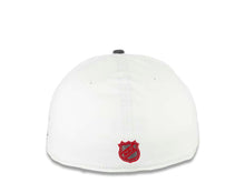 Load image into Gallery viewer, Detroit Red Wings New Era NHL 59FIFTY 5950 Fitted Cap Hat White Crown Red Visor Gray/Red/Black Logo