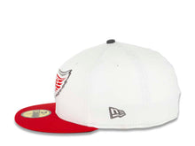 Load image into Gallery viewer, Detroit Red Wings New Era NHL 59FIFTY 5950 Fitted Cap Hat White Crown Red Visor Gray/Red/Black Logo