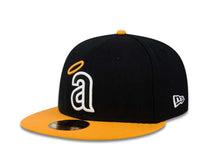 Load image into Gallery viewer, Californa Angels New Era MLB 59FIFTY 5950 Fitted Cap Hat Black Crown Yellow Visor White/Yellow Logo
