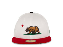Load image into Gallery viewer, California Republic New Era 59FIFTY 5950 Fitted Cap Hat White Crown Red Visor Team Color Logo